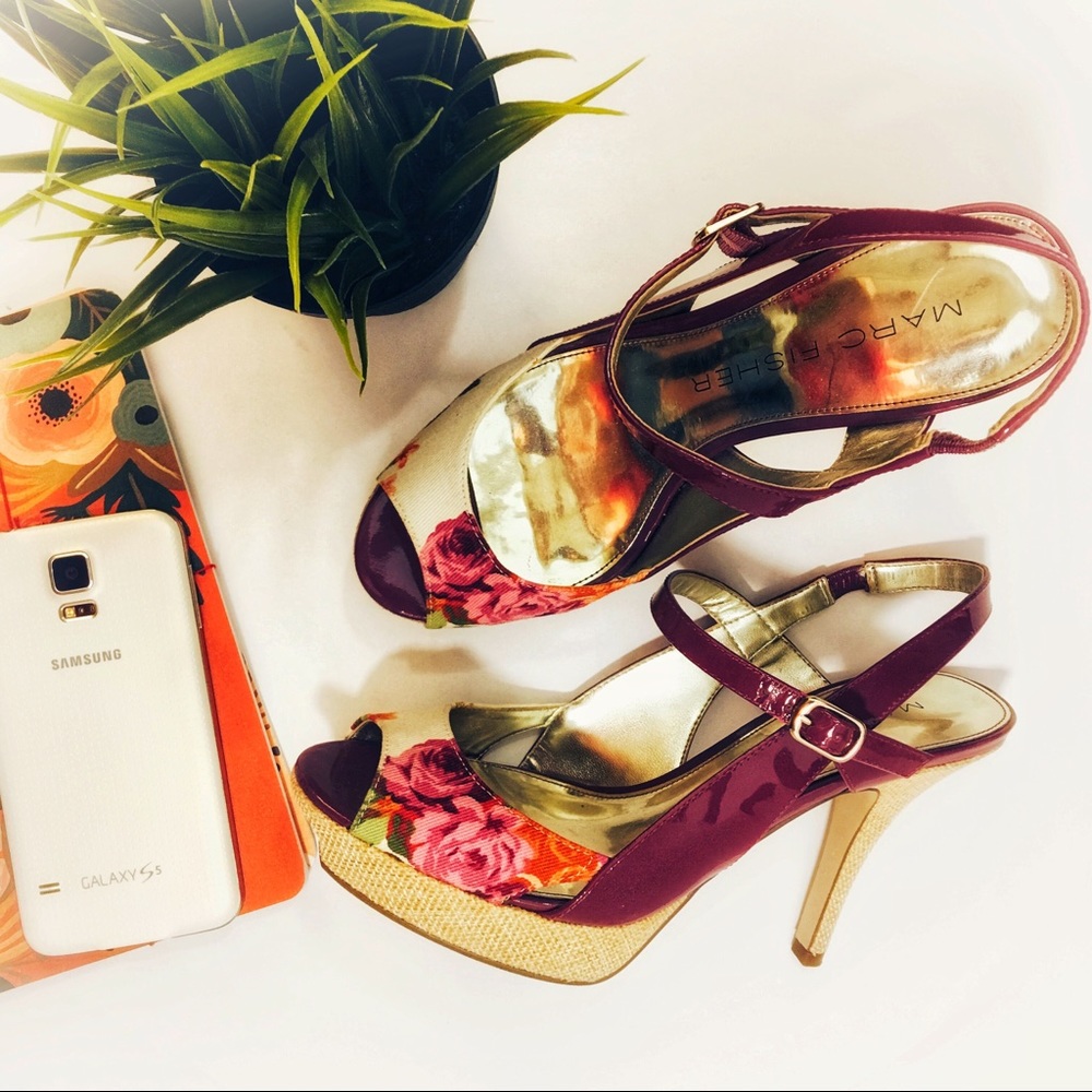 ⬇️ FINAL DROP Marc Fisher Peep Toe Slingbacks